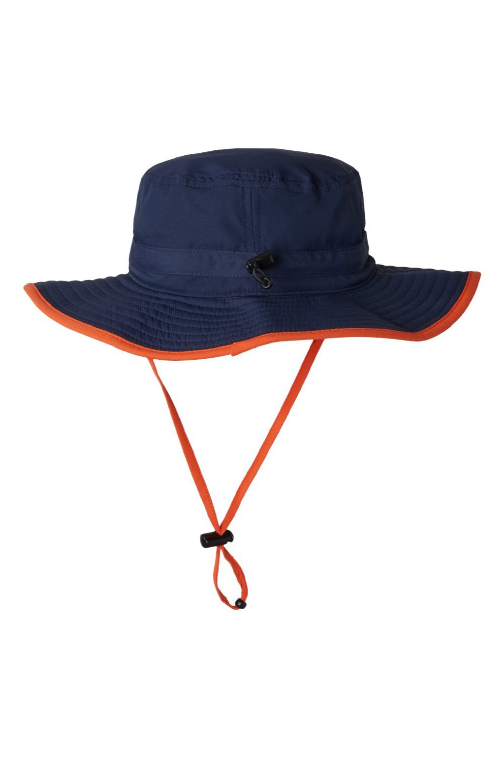 The Game Hats GB400 Mens Ultralight UPF 30+ Boonie Hat Navy Blue/Orange Flat Back