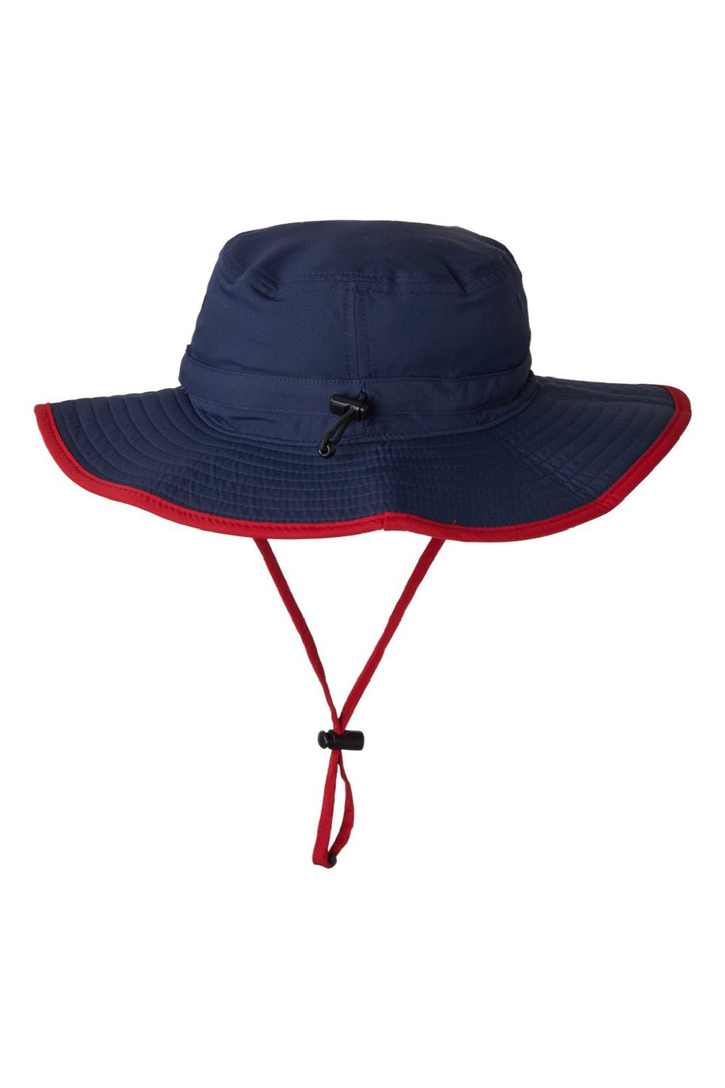 The Game Hats GB400 Mens Ultralight UPF 30+ Boonie Hat Navy Blue/Red Flat Back