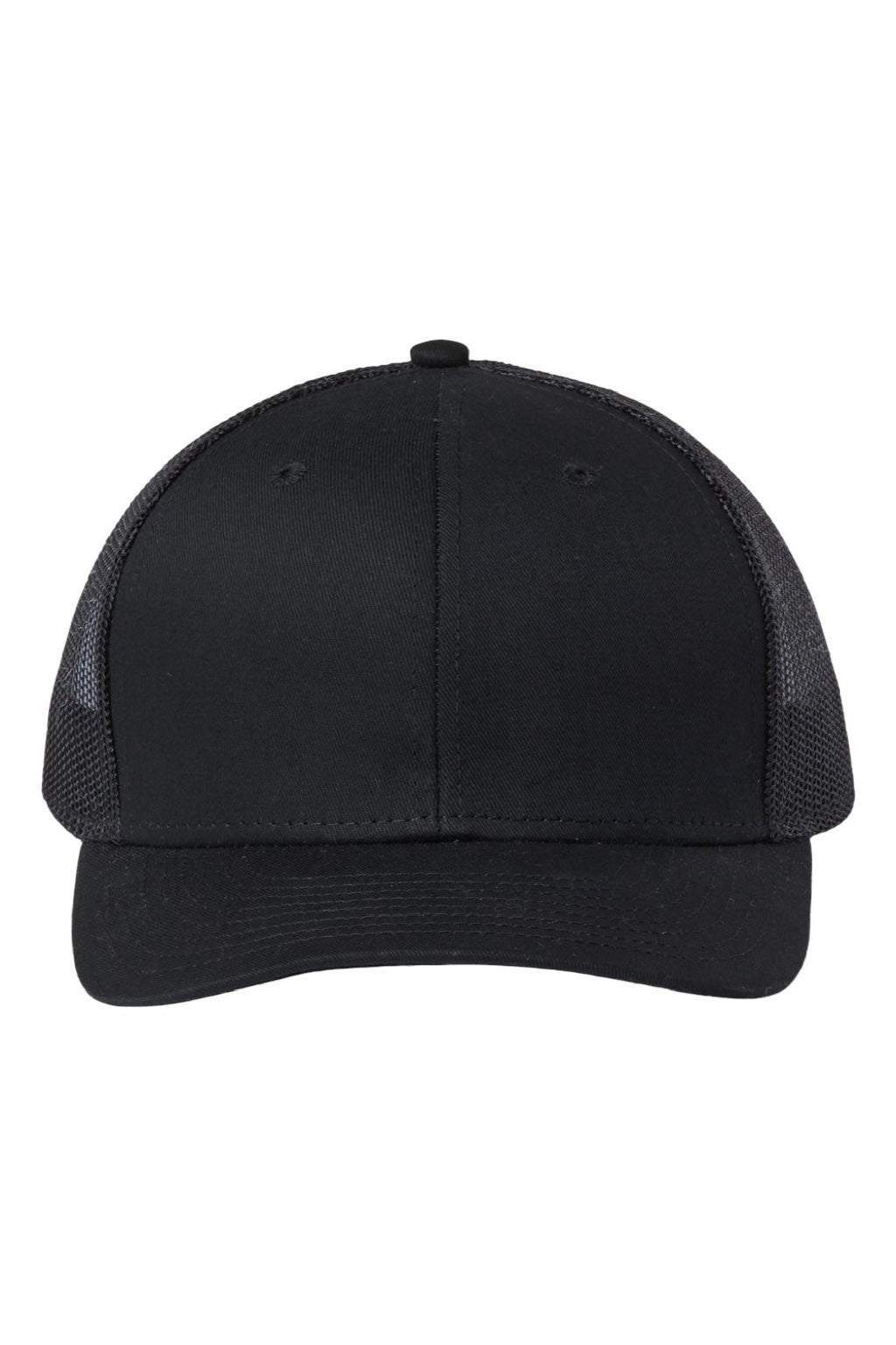 The Game Hats GB452E Mens Everyday Snapback Trucker Hat Black Flat Front