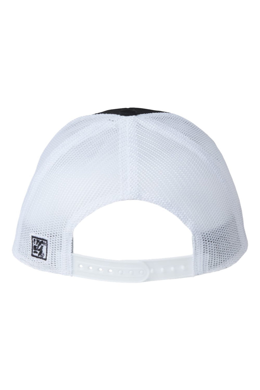 The Game Hats GB452E Mens Everyday Snapback Trucker Hat Black/White Flat Back