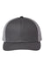 The Game GB452E Mens Everyday Trucker Hat Charcoal Grey/Grey Flat Front