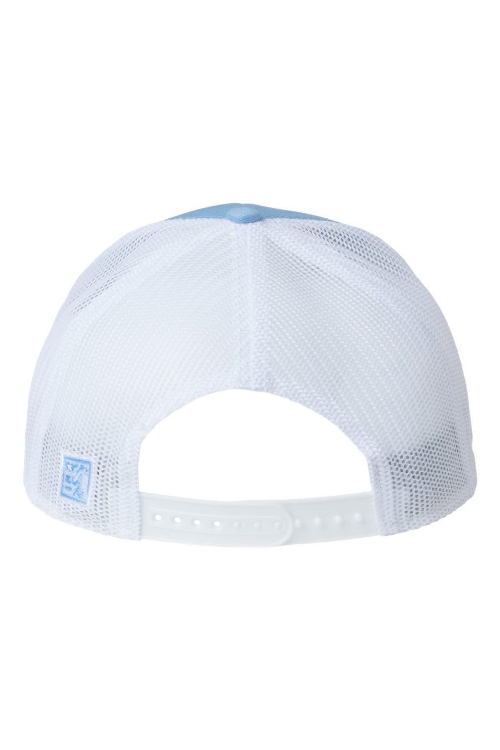 The Game Hats GB452E Mens Everyday Snapback Trucker Hat Columbia Blue/White Flat Back