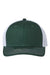 The Game Hats GB452E Mens Everyday Snapback Trucker Hat Dark Green/White Flat Front