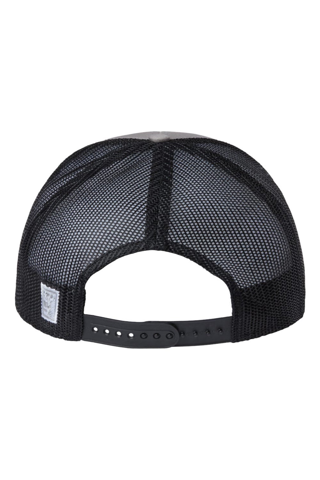 The Game Hats GB452E Mens Everyday Snapback Trucker Hat Grey/Black Flat Back