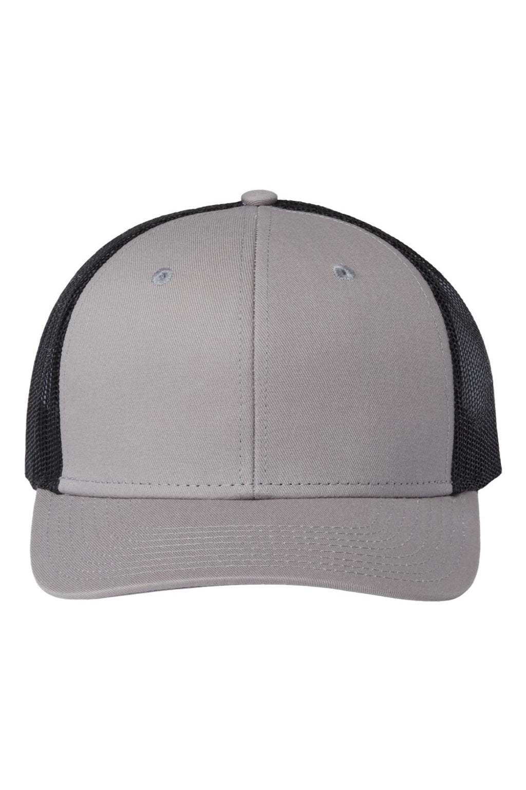 The Game Hats GB452E Mens Everyday Snapback Trucker Hat Grey/Black Flat Front
