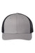 The Game Hats GB452E Mens Everyday Snapback Trucker Hat Grey/Black Flat Front