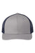 The Game Hats GB452E Mens Everyday Snapback Trucker Hat Grey/Navy Blue Flat Front