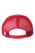 The Game Hats GB452E Mens Everyday Snapback Trucker Hat Grey/Red Flat Back