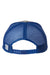The Game Hats GB452E Mens Everyday Snapback Trucker Hat Grey/Royal Blue Flat Back