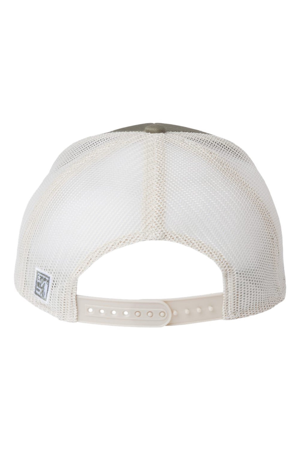 The Game Hats GB452E Mens Everyday Snapback Trucker Hat Light Olive Green/Stone Flat Back