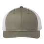 The Game Hats Mens Everyday Snapback Trucker Hat - Light Olive Green/Stone
