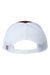 The Game Hats GB452E Mens Everyday Snapback Trucker Hat Maroon/White Flat Back