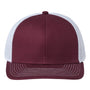 The Game Hats Mens Everyday Snapback Trucker Hat - Maroon/White