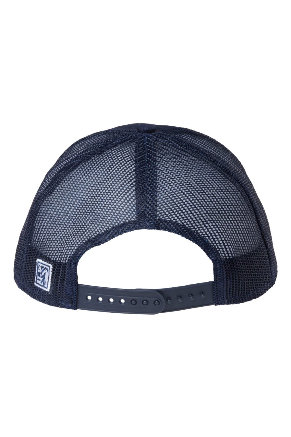 The Game Hats GB452E Mens Everyday Snapback Trucker Hat Navy Blue Flat Back