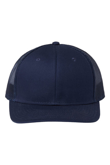 The Game Hats GB452E Mens Everyday Snapback Trucker Hat Navy Blue Flat Front