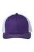 The Game Hats GB452E Mens Everyday Snapback Trucker Hat Purple/White Flat Front