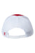 The Game Hats GB452E Mens Everyday Snapback Trucker Hat Red/White Flat Back