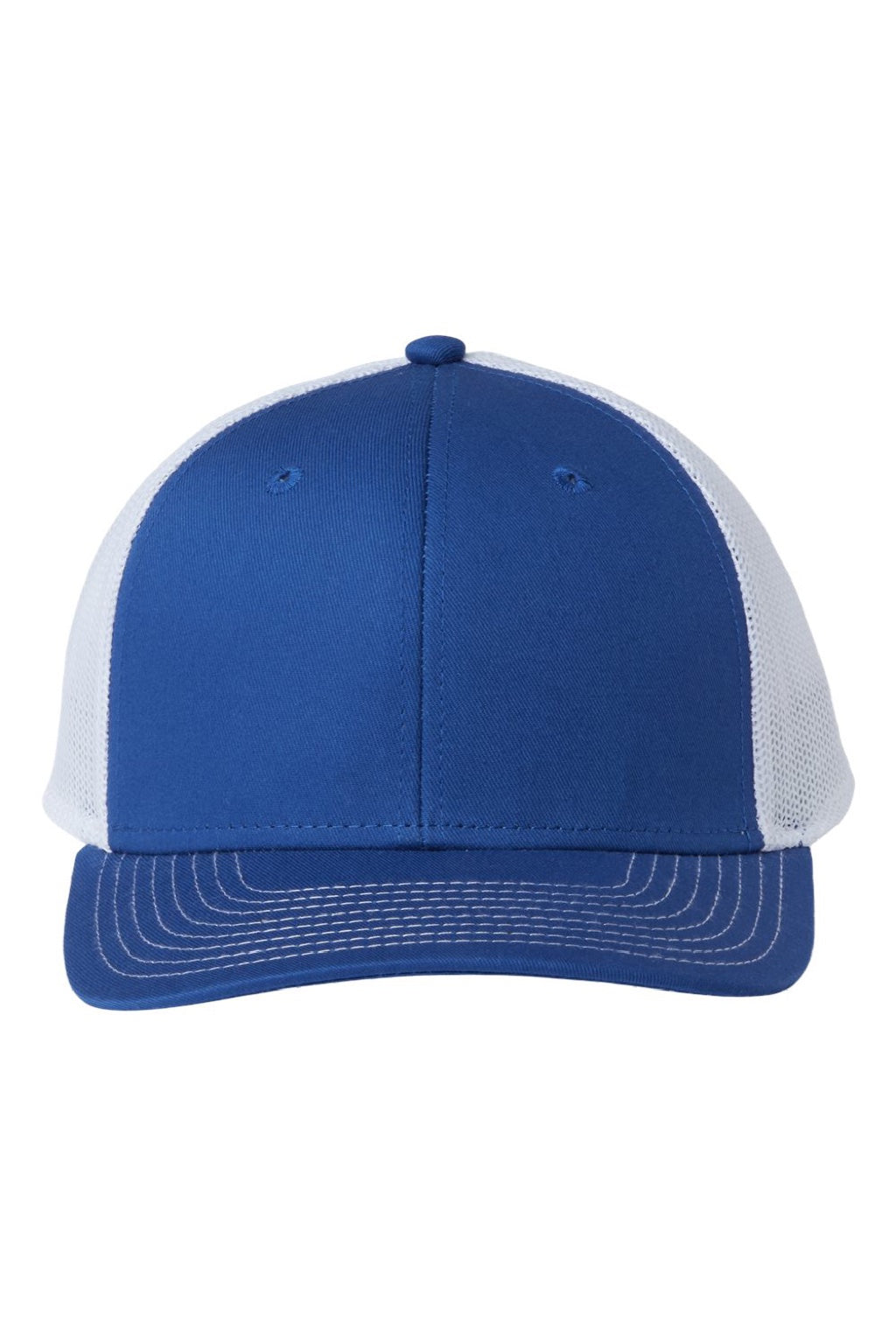 The Game Hats GB452E Mens Everyday Snapback Trucker Hat Royal Blue/White Flat Front