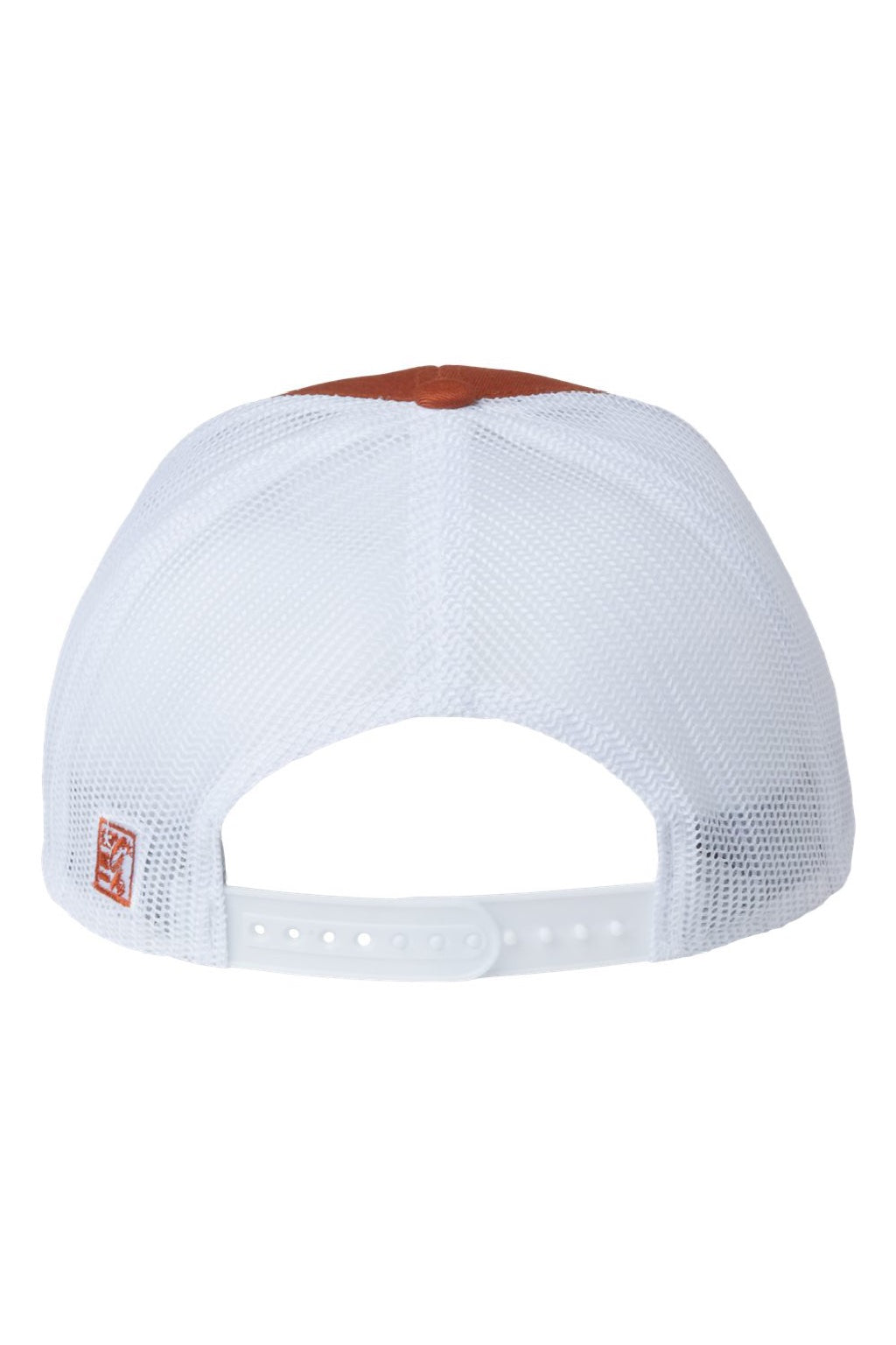 The Game Hats GB452E Mens Everyday Snapback Trucker Hat Texas Orange/White Flat Back