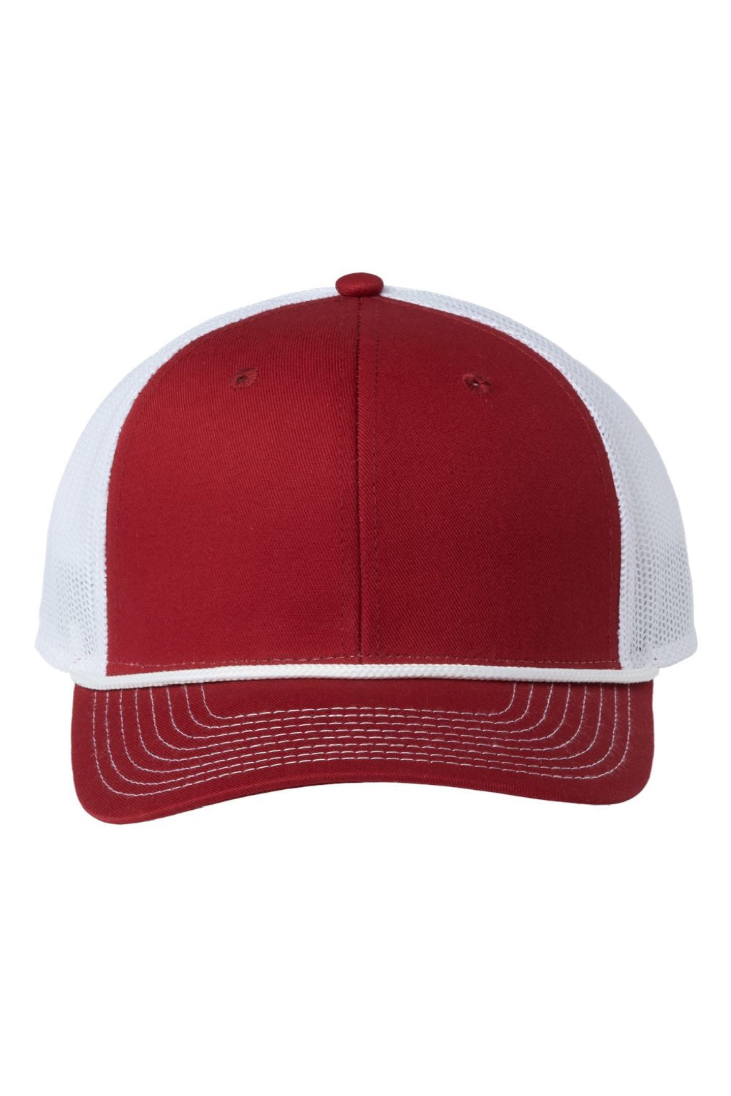 The Game Hats GB452R Mens Everyday Rope Snapback Trucker Hat Cardinal Red/White Flat Front