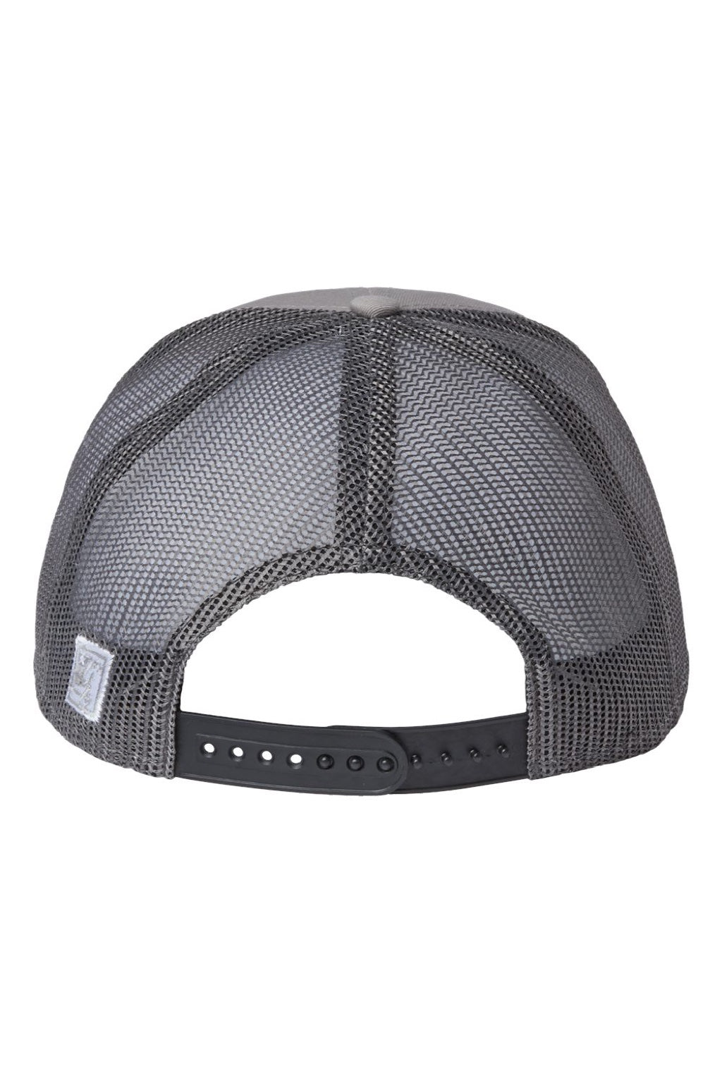 The Game Hats GB452R Mens Everyday Rope Snapback Trucker Hat Light Grey/Charcoal Grey Flat Back