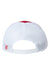 The Game Hats GB452R Mens Everyday Rope Snapback Trucker Hat Red/White Flat Back