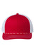 The Game Hats GB452R Mens Everyday Rope Snapback Trucker Hat Red/White Flat Front