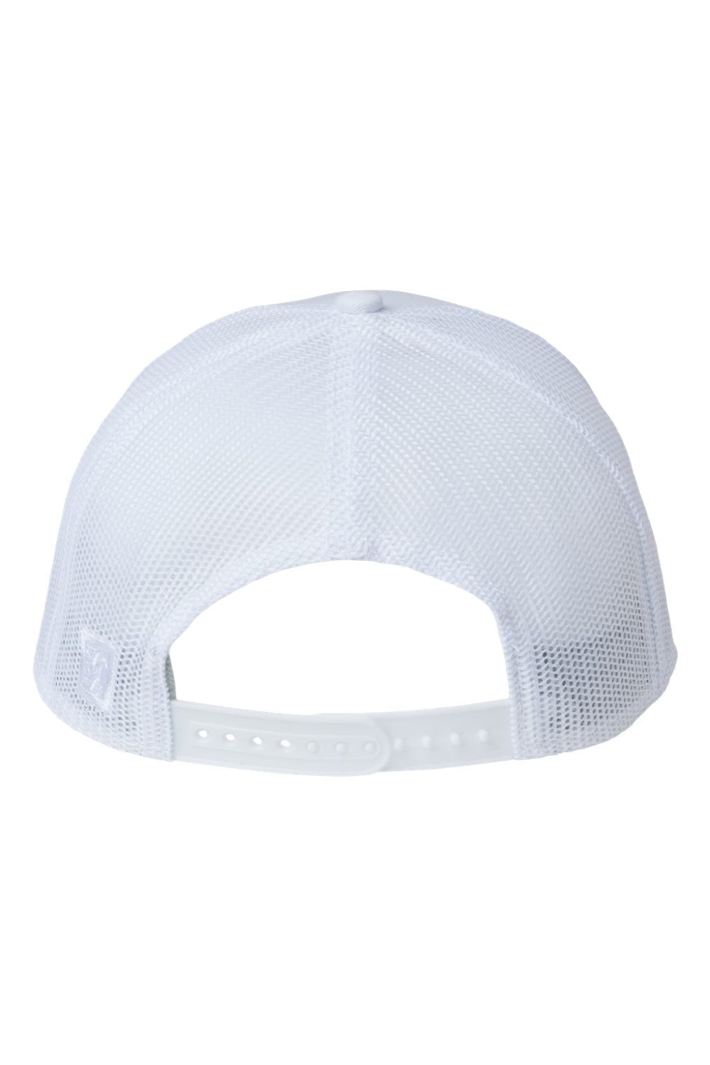 The Game Hats GB452R Mens Everyday Rope Snapback Trucker Hat White Flat Back