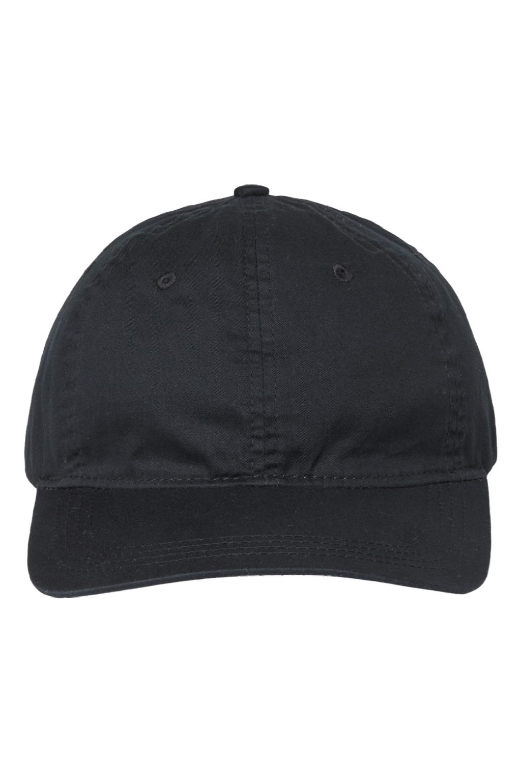 The Game Hats GB510 Mens Ultralight Twill Adjustable Hat Black Flat Front