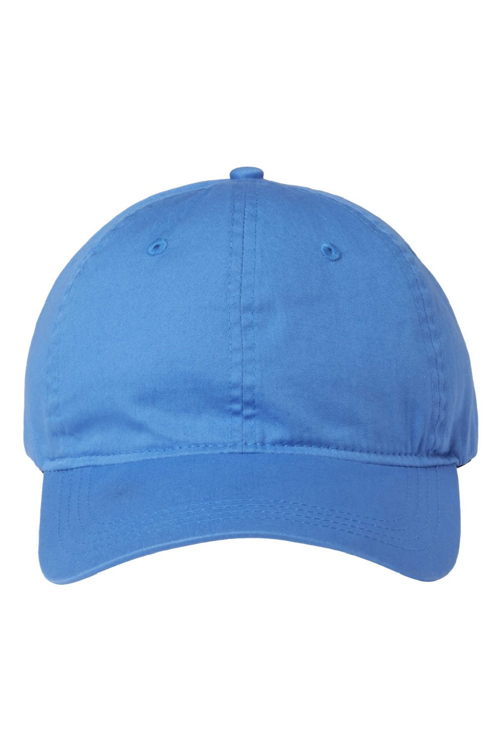 The Game Hats GB510 Mens Ultralight Twill Adjustable Hat Slate Blue Flat Front
