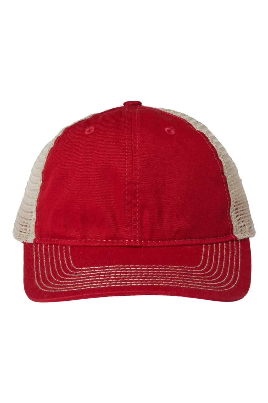 The Game GB880 Mens Vintage Red/Khaki Soft Trucker Hat
