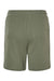 Bella + Canvas BC3724/3724 Mens Shorts w/ Pockets Military Green Flat Back