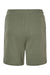 Bella + Canvas 3724 Mens Shorts w/ Pockets Military Green Flat Back