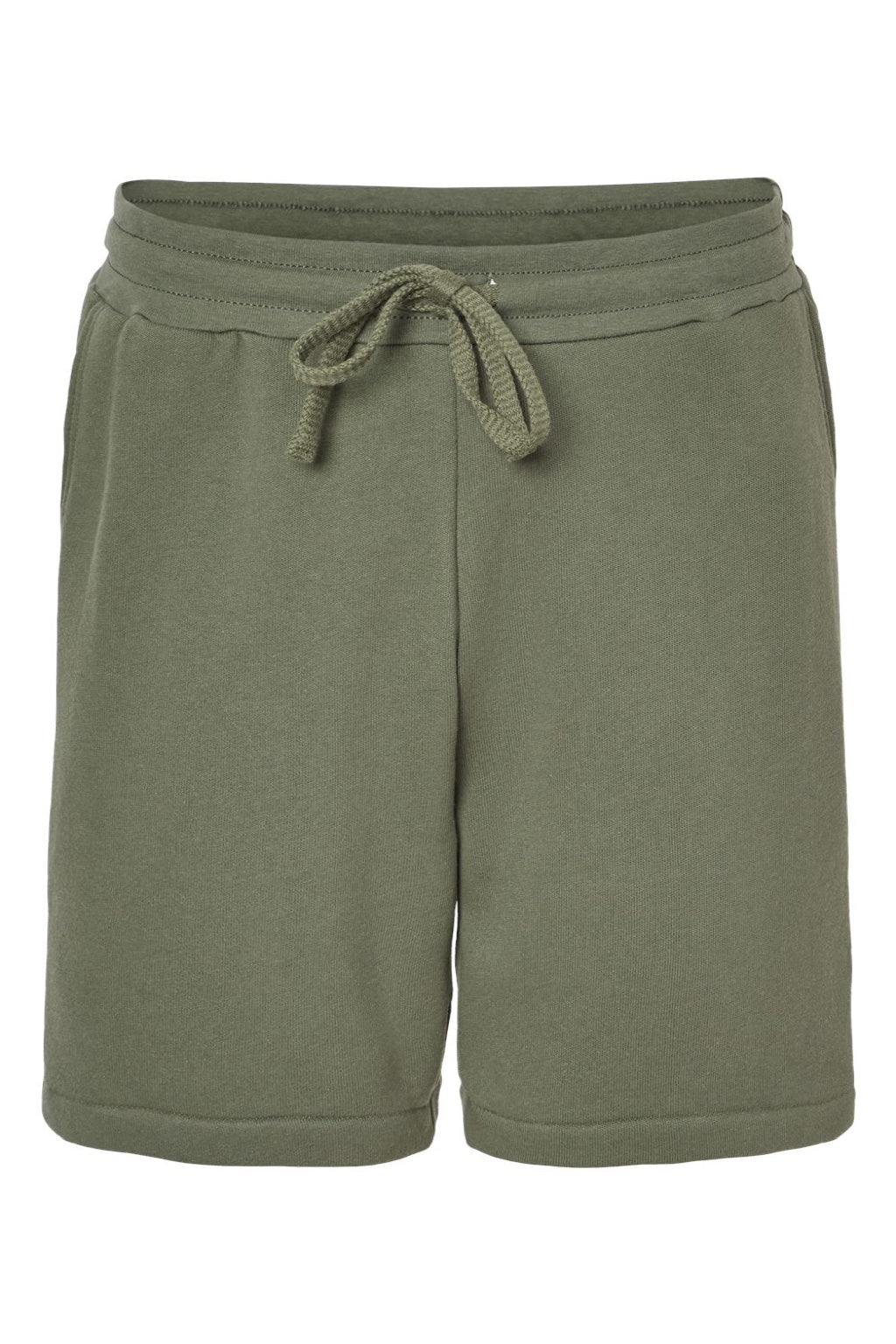 Bella + Canvas BC3724/3724 Mens Shorts w/ Pockets Military Green Flat Front