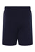 Bella + Canvas 3724 Mens Shorts w/ Pockets Navy Blue Flat Back