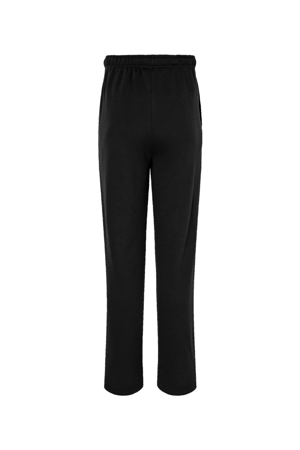 Bella + Canvas BC3725/3725 Mens Straight Leg Sweatpants w/ Pockets Black Flat Back