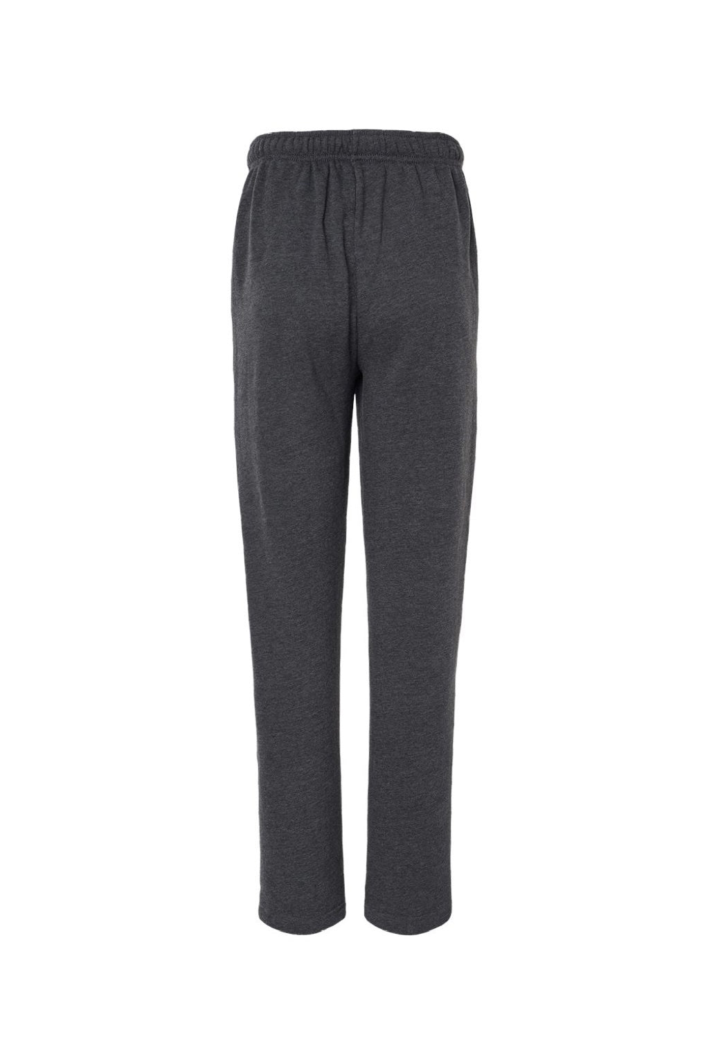 Bella + Canvas BC3725/3725 Mens Straight Leg Sweatpants w/ Pockets Heather Dark Grey Flat Back
