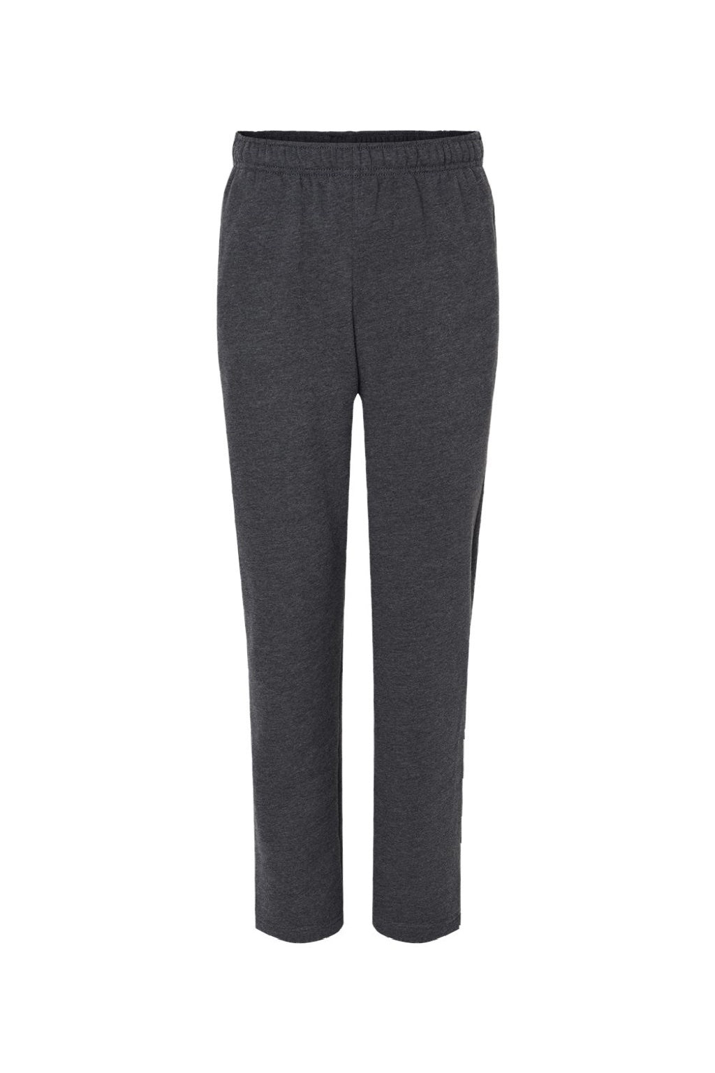Bella + Canvas BC3725/3725 Mens Straight Leg Sweatpants w/ Pockets Heather Dark Grey Flat Front