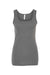 Bella + Canvas 1081 Womens Micro Ribbed Tank Top Heather Deep Grey Flat Front