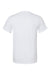 Bella + Canvas BC3005CVC Mens CVC Short Sleeve V-Neck T-Shirt Solid White Flat Back