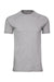 Bella + Canvas 3201 Mens CVC Raglan Short Sleeve Crewneck T-Shirt Heather Grey Flat Front