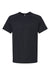 Bella + Canvas 3201 Mens CVC Raglan Short Sleeve Crewneck T-Shirt Heather Black Flat Front