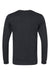 Bella + Canvas BC3501CVC/3501CVC Mens CVC Long Sleeve Crewneck T-Shirt Solid Black Flat Back