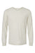 Bella + Canvas BC3513/3513 Mens Jersey Long Sleeve Crewneck T-Shirt Oatmeal Flat Front