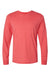 Bella + Canvas BC3513/3513 Mens Jersey Long Sleeve Crewneck T-Shirt Red Flat Front