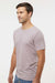Alternative 1270 Mens Botanical Dye Short Sleeve Crewneck T-Shirt Heather Comfrey Mauve Model Side