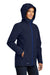 Eddie Bauer EB657 Womens WeatherEdge 3-in-1 Water Resistant Full Zip Hooded Jacket River Navy Blue/Cobalt Blue Model 3Q
