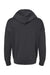 Bella + Canvas 3759 Mens Sponge Fleece Full Zip Hooded Sweatshirt Hoodie w/ Pockets Heather Dark Grey Flat Back