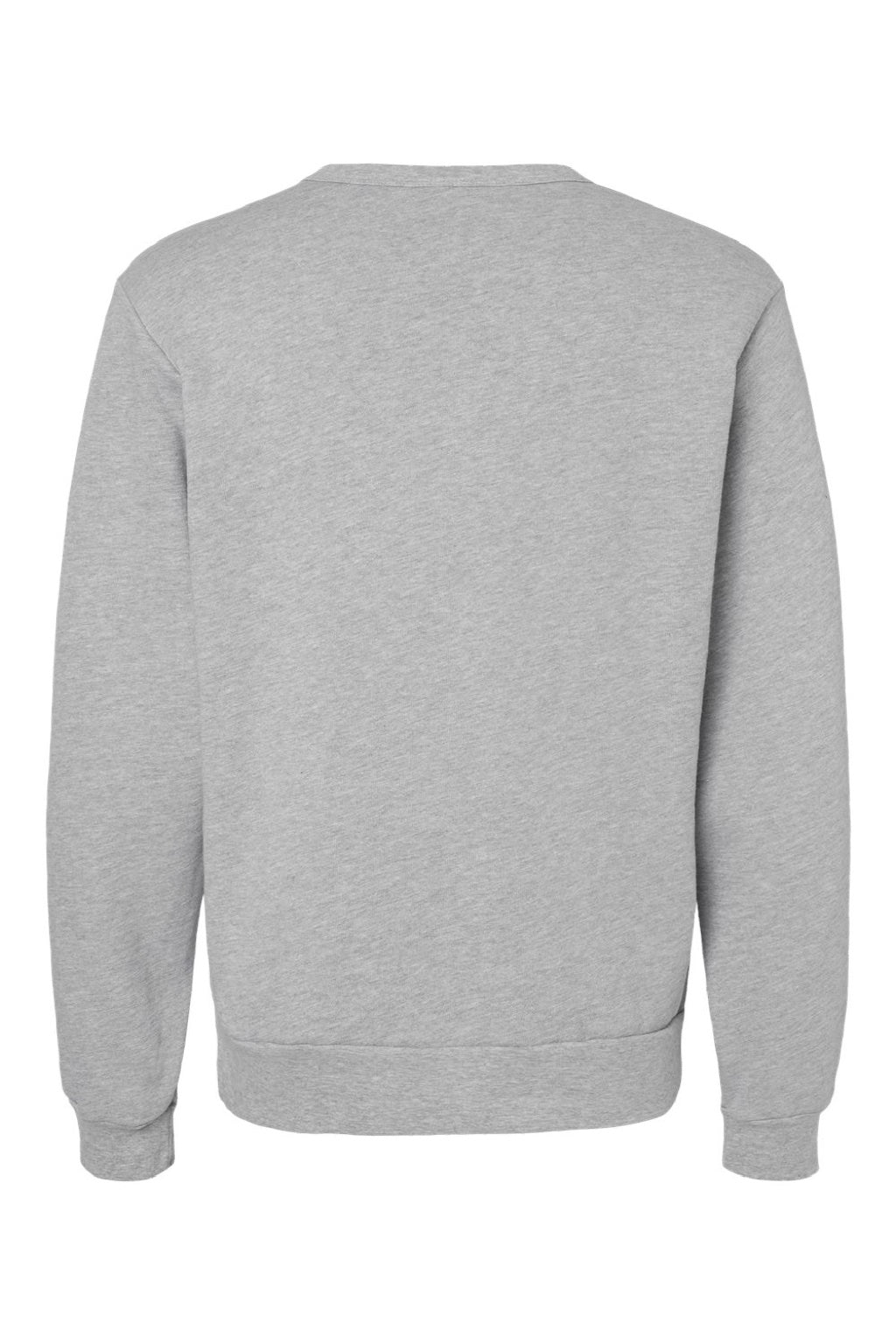 Bella + Canvas BC3911/3911 Mens Classic Crewneck Sweatshirt Heather Grey Flat Back