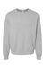 Bella + Canvas 3911 Mens Classic Crewneck Sweatshirt Heather Grey Flat Front